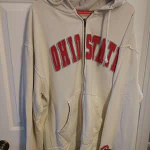 Ohio State University. Cream. Zip up XL